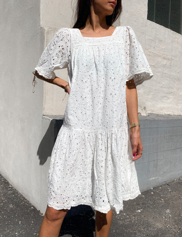 Blima 2/4 Dress - White  - Image 1