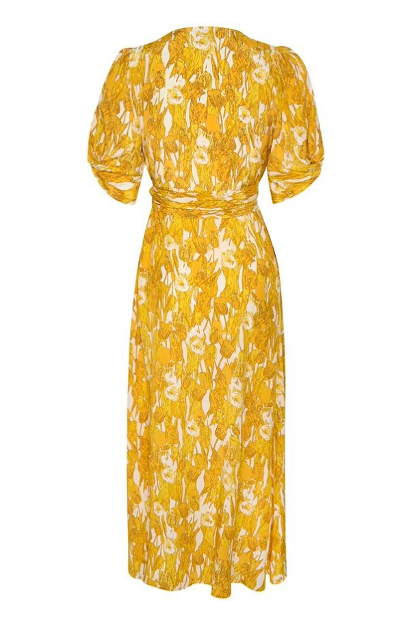 Tulipha Wrap Dress - Yellow Tullip - Image 2