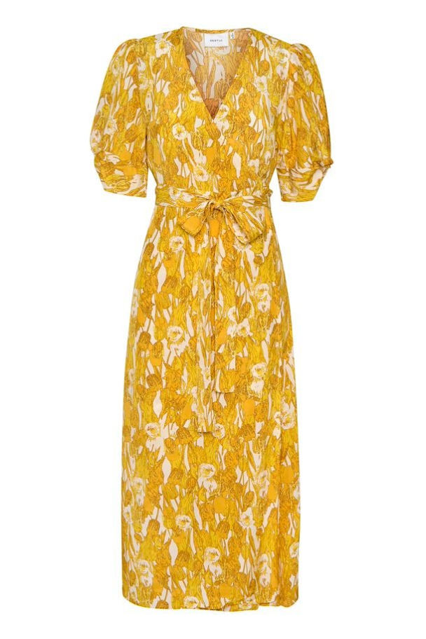 Tulipha Wrap Dress - Yellow Tullip - Image 3