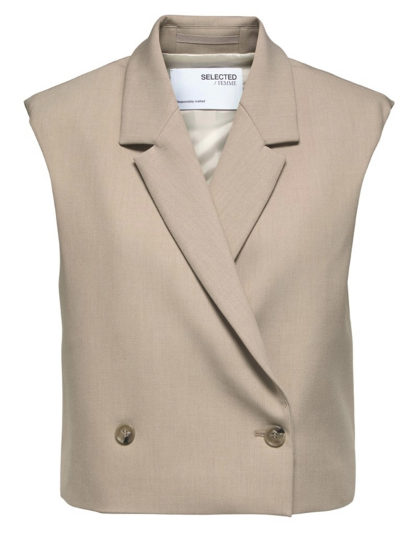 Emily Cropped Vest - Nomad - Image 2