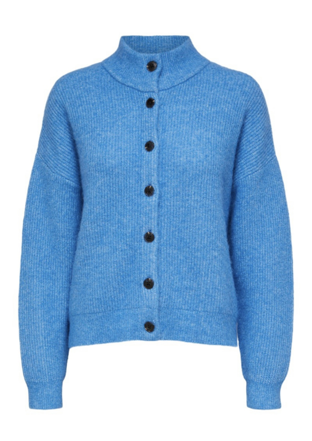 Sif Khloe Knit Short Cardigan - Campanula - Image 2