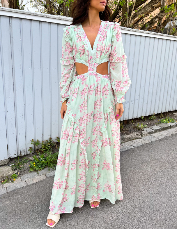 Kelly Maxi Dress - Green - Image 1