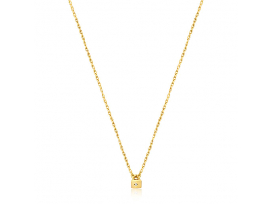 Gold Padlock Necklace