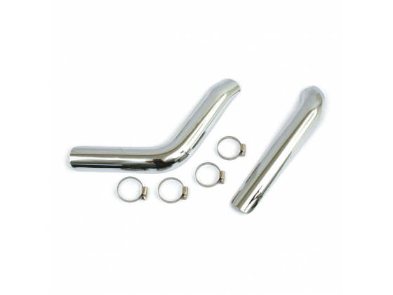 BIG TWIN PLAIN HEAT SHIELD SET CHROME