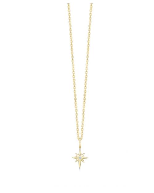 Small Guilding Star Necklace - Gold 