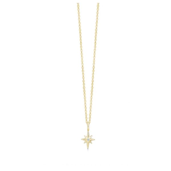 Small Guilding Star Necklace - Gold 