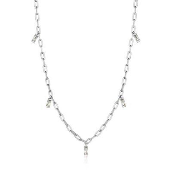 Glow Drop Necklace - Silver 