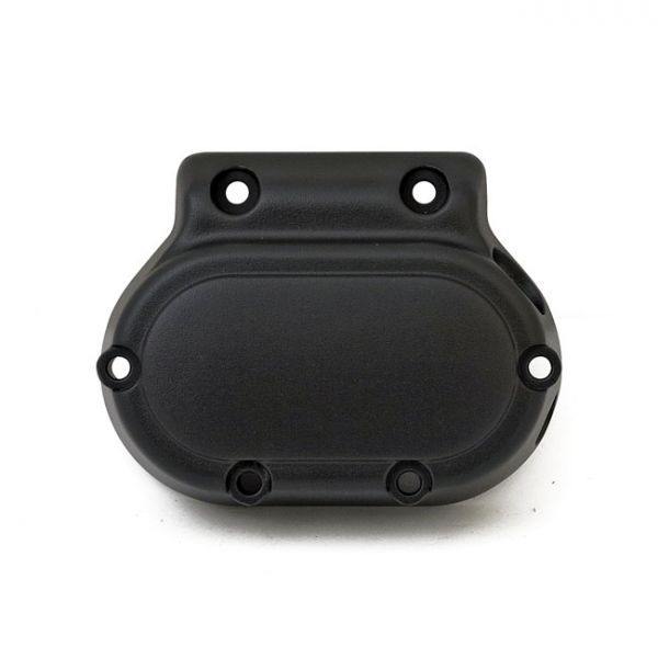 TRANSMISSION END COVER SMOOTH, CABLE CLUTCH. BLACK