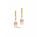 GEOCUBE Earrings Precious Fusion Pearls Multicolour Pastel