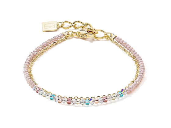 Waterfall Delicate Bracelet Gold Multicolor Pastell Romantic