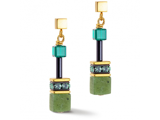 GEOCUBE Earrings Iconic Precious Green