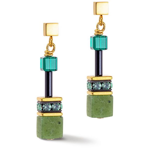 GEOCUBE Earrings Iconic Precious Green