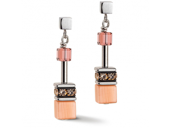 GEOCUBE Earrings Iconic Multicolour Vintage Lilac & Yellow