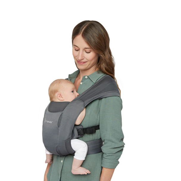 Ergobaby | Embrace Bæresele Soft Air Mesh - Washed Black - Image 5