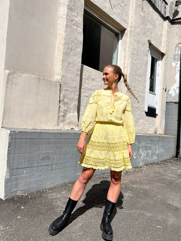 Delilah Dress - Lemon  - Image 3