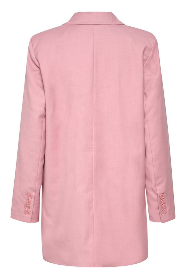 Collins Slit Blazer - Rose Melange  - Image 3