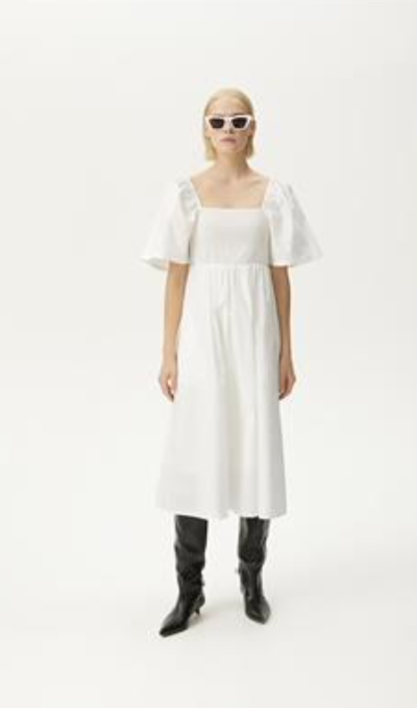 Josha Dress - Bright White  - Image 3