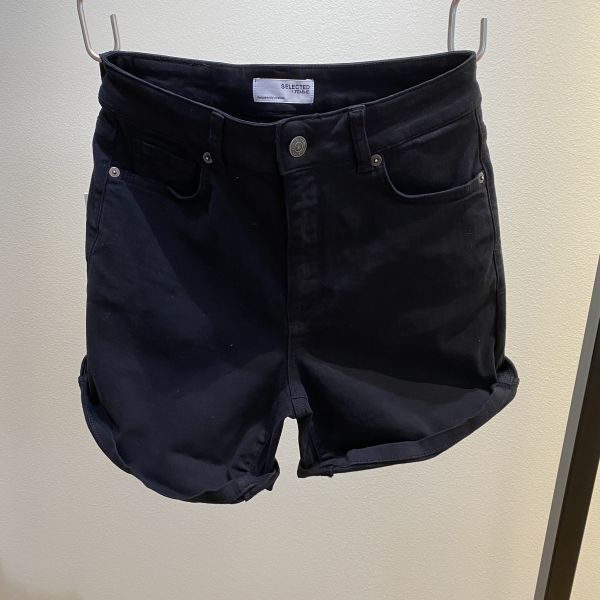Sia Black Denim Shorts