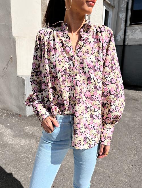 Gianna Shirt - Double Cream/Aop