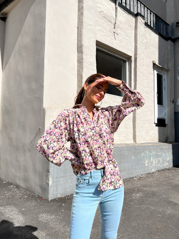 Gianna Shirt - Double Cream/Aop - Image 3
