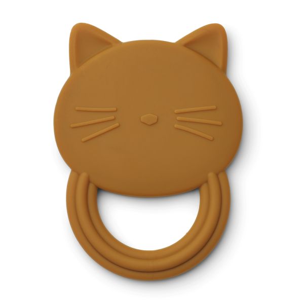 LIEWOOD - GEMMA TEETHER CAT GOLDEN CARAMEL