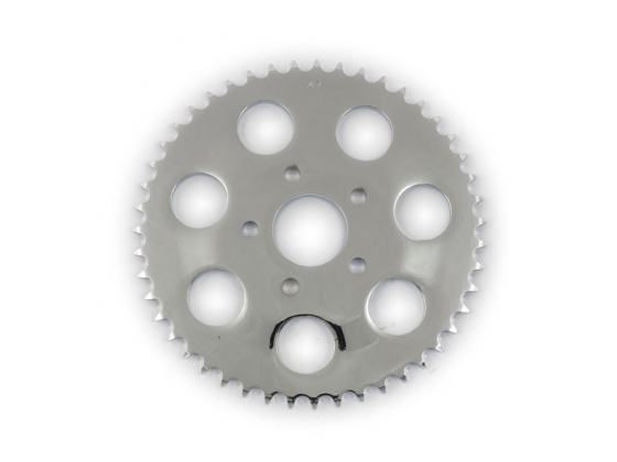 REAR SPROCKET, CHROME. 47T.