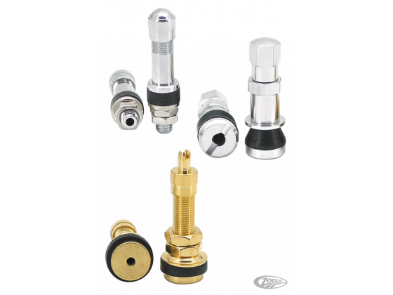 TUBELESS TIRE VALVES.Clear anodized
