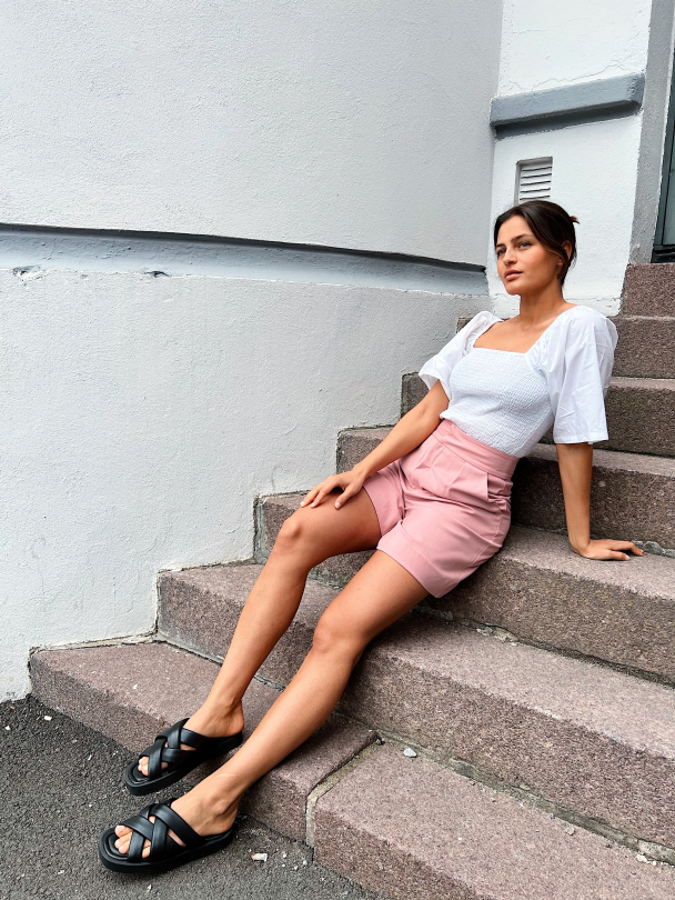 Collins Shorts - Rose Melange  - Image 5