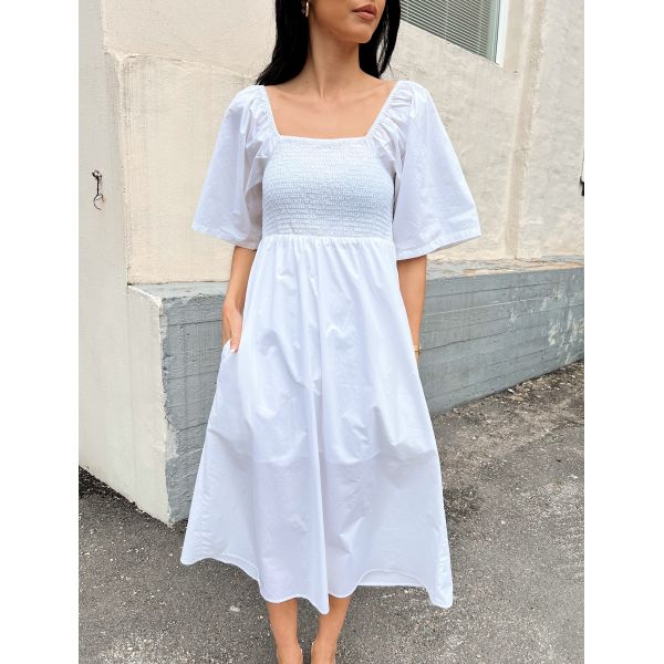 Josha Dress - Bright White 