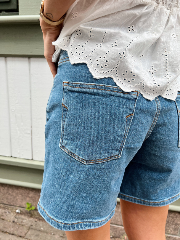 Sia Mid Blue Denim Shorts  - Image 7