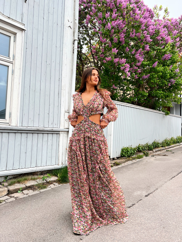 Kelly Maxi Dress - Midnight Flower  - Image 4