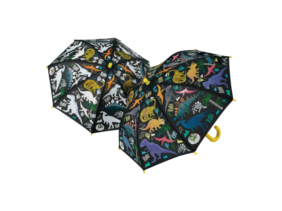 Fargeskiftende paraply - Dinosaurer