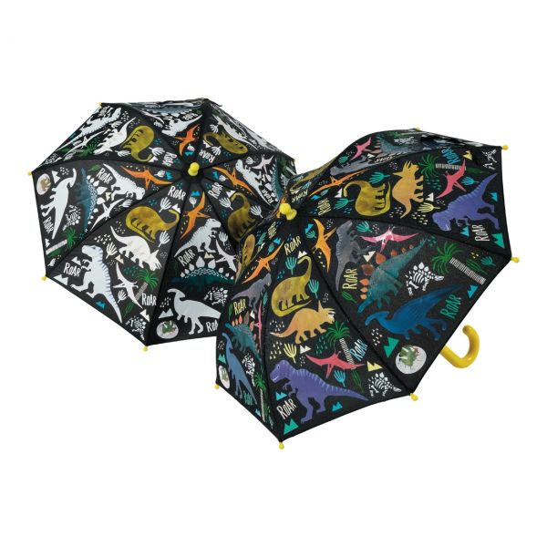 Fargeskiftende paraply - Dinosaurer