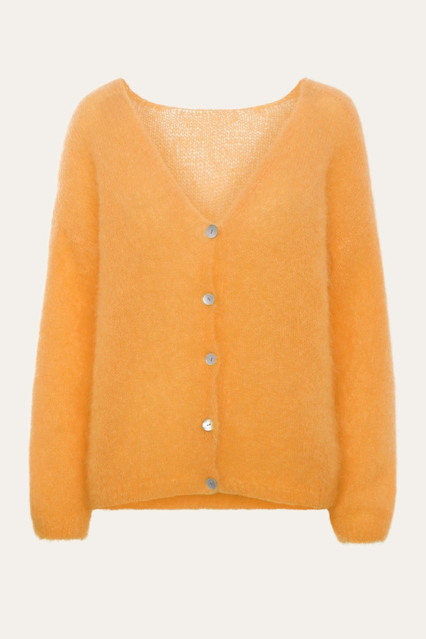 Cornelia Mohair Cardigan - Light orange - Image 2