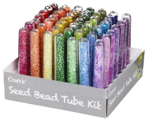 Seed Bead Tube Kit 49p Rainbow