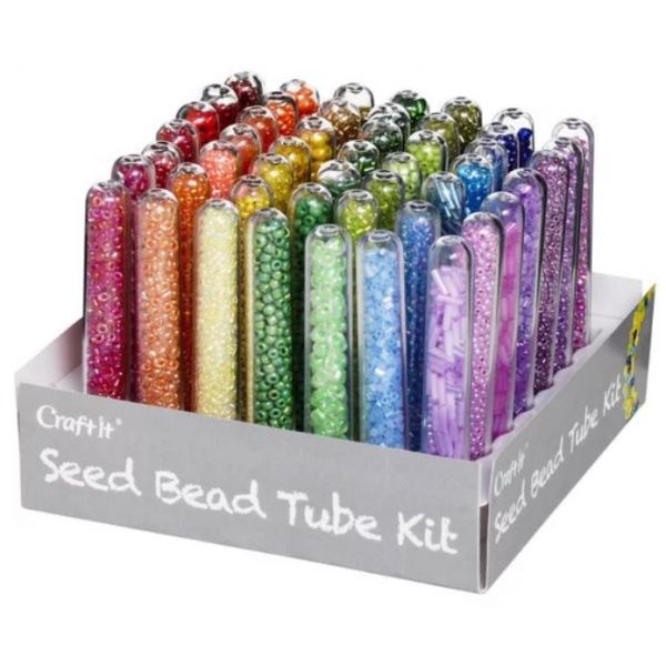 Seed Bead Tube Kit 49p Rainbow