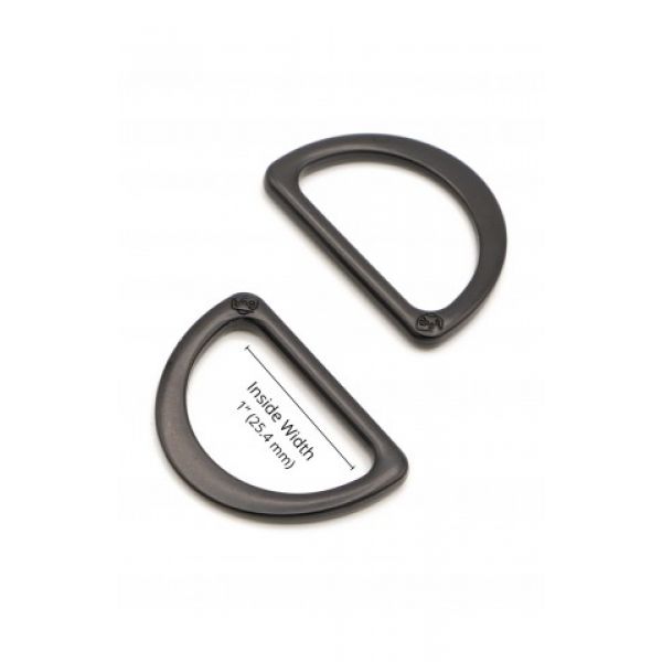 By Annie 1" D ring black 2 pack