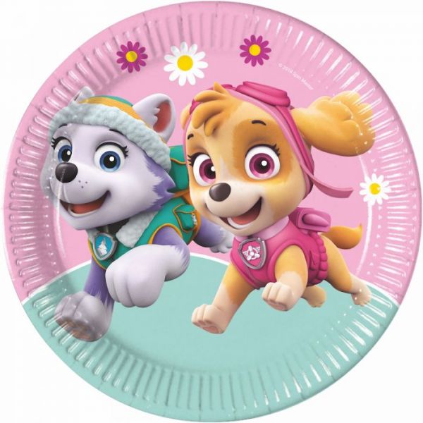 Papptallerken SKYE &  EVEREST Paw Patrol 23cm 8 stk