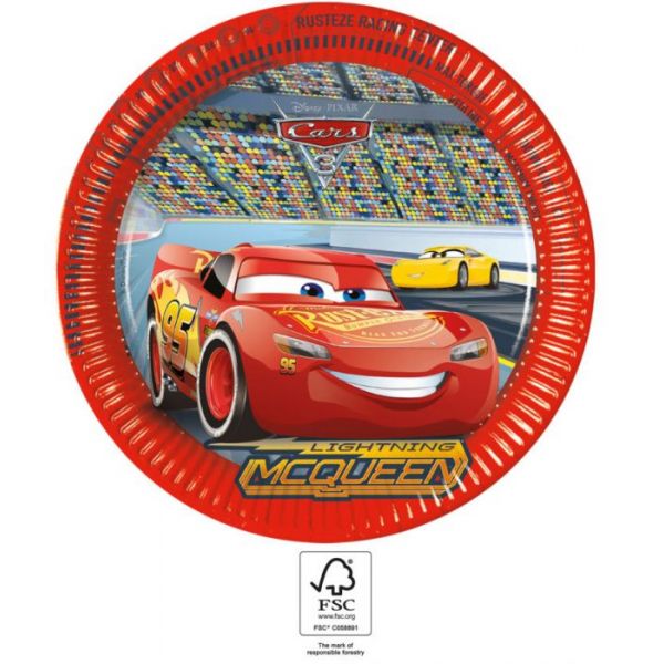 Papptallerken, CARS NEXT, 23 cm