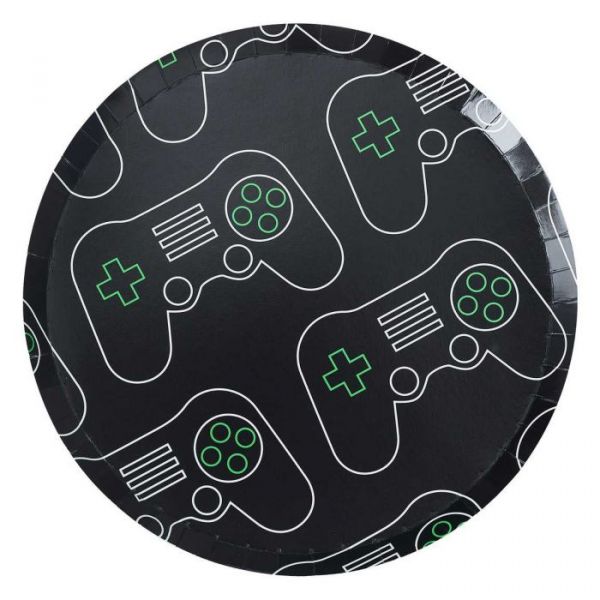 Papptallerken, GAME ON, 23 cm