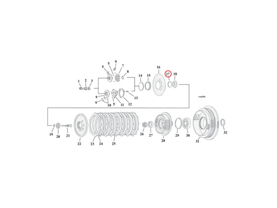 RETAINING RING, CLUTCH ADJUSTER PLATE