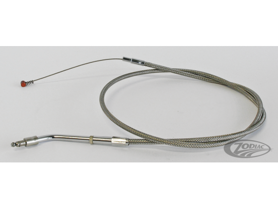 Barnett Idle cable 36" long braided stainless steel 6" longer 