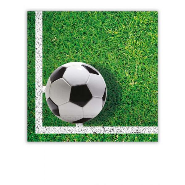 Serviett FOTBALL GRØNN 20 stk33x33 cm