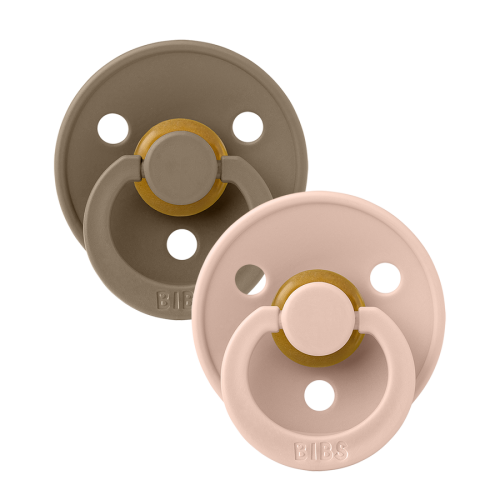 BIBS | Colour 2-pk - Dark Oak/Blush
