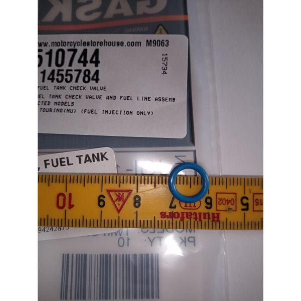 James, fuel tank check valve O-ring