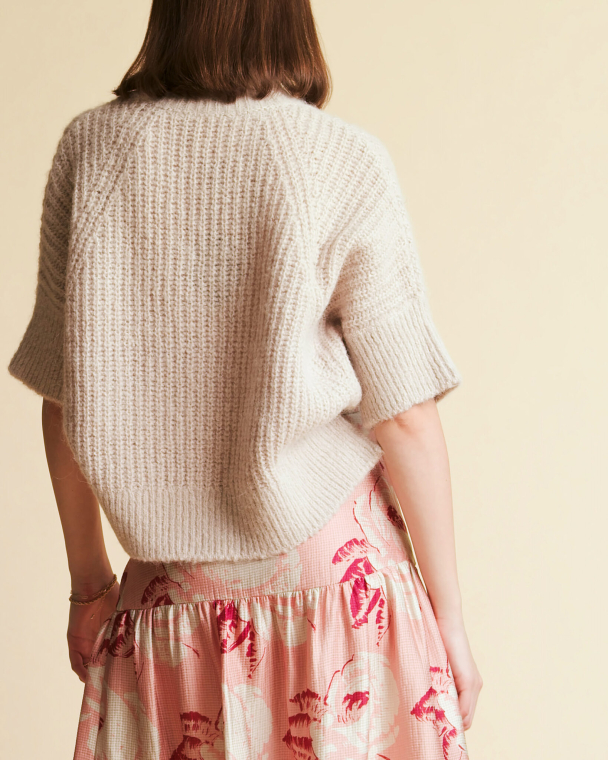 Hairy Knit Turtleneck - Pale - Image 3