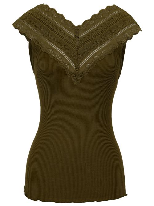 Benita-Silk top Dark Sand