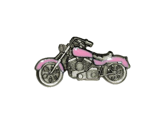 PINK COLORED MOTORCYCLE PIN