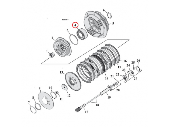 BEARING, CLUTCH HUB (DOUBLE ROW)