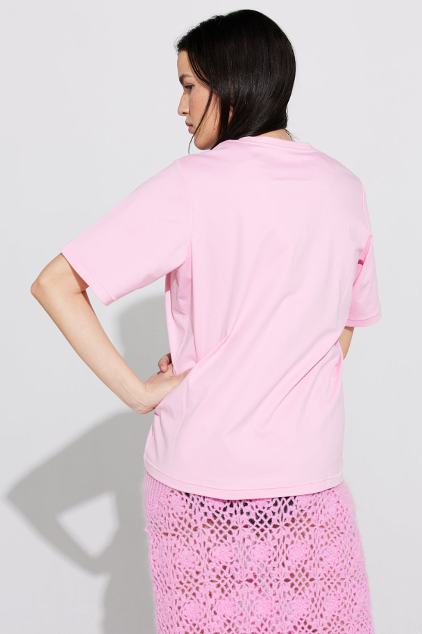 Løvmeis tee - Pink Bird - Image 4